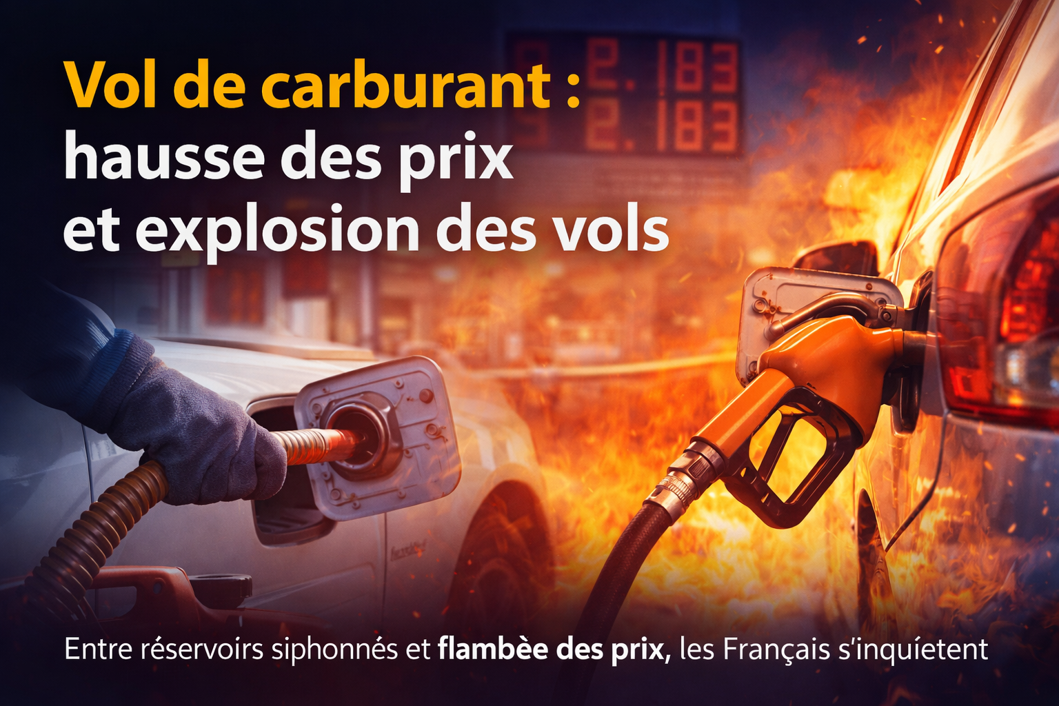 Vols de carburant et flambée des prix à la pompe : un phénomène inquiétant qui s’installe en France